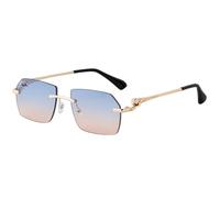 Occhiali da sole senza montatura per le donne occhiali da sole vintage Luxe per gli uomini occhiali da sole retrò, G07, Taglia unica