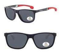 Occhiali da sole sportivi Montana Eyewear SP315 polarizzanti in plastica opaca e staffe gommate blu scuro