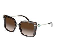 Occhiali da Sole Tiffany & Co. TF 4185 Havana/Brown Shaded 54/19/140 donna
