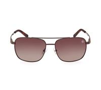 Timberland Uomo TB9303 48H Occhiali da sole Metallo Marrone Marrone Squadrata Polarizzata Sfumato