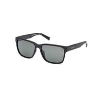 Timberland Uomo TB9335-H 02R Occhiali da sole Iniettato Nero Verde Squadrata Polarizzata