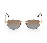 Tom Ford Astor-02 Ft1356 Occhiali Da Sole Unisex Oro Pilot Marrone 55mm