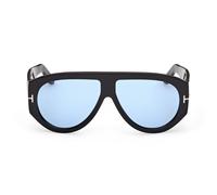 Tom Ford Bronson FT1044 01V, Nero, Acetate, Unisex occhiali da sole 60