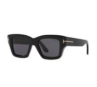 TOM FORD Uomo FT1154 ILIAS 01A Occhiali da sole Acetato Nero Fumo Squadrata Normale