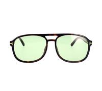 Tom Ford Rosco Ft 1022 Occhiali Da Sole Unisex Avana Geometrico Verde 58mm