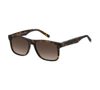 Tommy Hilfiger Uomo TH 2073/S 086/HA Occhiali da sole Bio-acetato Havana Marrone Squadrata Sfumato