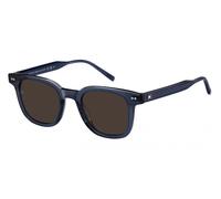 Tommy Hilfiger Th 2126/s Occhiali Da Sole Uomo Blu Squadrato Marrone 48mm