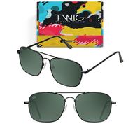 Occhiali da sole TWIG RUSKIN uomo/donna UV400 rettangolari classici vintage