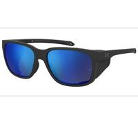 Occhiali da Sole Under Armour UA GLACIAL MATTE BLACK/BLUE 58/16/145 uomo
