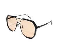 Occhiali da sole unisex oversize 35g Retro Double Bridge UV400 Eyewear | Occhiali da sole estetici per spiaggia, guida, pesca, golf, estate, viaggi, vacanze, lavoro