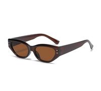 Occhiali Da Sole Uomo Con Montatura Piccola For Esterni, Decorativi Donna For La E Il Tragitto Casa-lavoro(Brown)