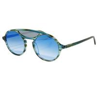Occhiali da sole uomo donna rotondi occhiale tondi vintage neri tartarugati blu