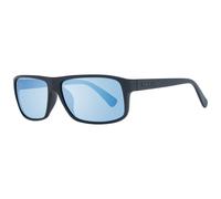 Occhiali da sole uomo donna serengeti sunglasses polarizzati neri lenti blu