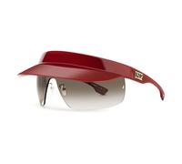 Dsquared2 Unisex D2 0139/S C9A/HA Occhiali da sole Plastica Rosso Marrone Maschera Normale Sfumato