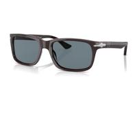 Occhiali Da Sole Uomo PERSOL PO3048S 11743R Marrone Scuro Blu Polare 58 Mm