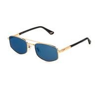 OCCHIALI DA SOLE UOMO POLICE NEW CROSSROADS 3 SPLQ84 200B (ORO ENDURA LUCIDO)