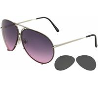 OCCHIALI DA SOLE UOMO PORSCHE DESIGN P 8478 W/A M (TITANIUM) + EXTRA LENSES