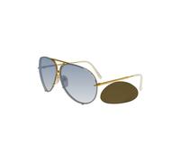 OCCHIALI DA SOLE UOMO PORSCHE DESIGN P 8478 W/A W (YELLOW GOLD) + EXTRA LENSES