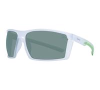 Occhiali Timberland TB9333 bianco verde con lenti polarizzate verde scuro