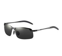 Occhiali Da Sole Variabili | Occhiali di Transizione da Uomo | Protezione UV400, Occhiali Polarizzati Guida e Ciclismo, Outdoor Golf e Sport, Nero , Se référer au descriptif