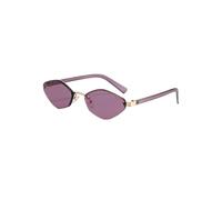 Occhiali da sole vintage a forma di occhio di gatto, senza montatura, alla moda e alla moda, un must per abbinamenti alla moda., VIOLA