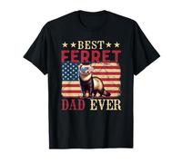 Occhiali da sole vintage Best Ferret Dad Ever 4th July Bandiera USA Maglietta