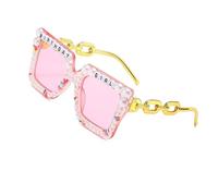Occhiali da sole vintage con montatura oversize lenti polarizzate leggere perle per compleanno ragazza sfumature di moda occhiali da sole da sposa alla moda con perle, H