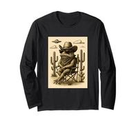Occhiali da Sole Vintage Cowboy rospo Animali Arte aliena UFO Western Maglia a Manica
