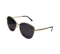 Occhiali da sole vintage da donna Cat Eye sfumati(Golden-black)