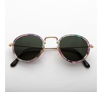 Occhiali Da Sole Vintage Hippie Rotondi Con Montatura Multicolore - Dakota