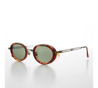 Occhiali Da Sole Vintage Ovale Vittoriano Cyber Goth Marrone / Bronzo - Fusion