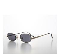 Occhiali Da Sole Vintage Rectangolari Anni '90 Gunmetal - Carson