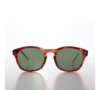 Occhiali Da Sole Vintage Retro Nero Con Montatura A Corno - Bryce