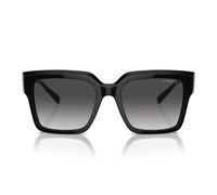 VOGUE EYEWEAR Donna VO5553S W44/8G Occhiali da sole Acetato Nero Grigio Squadrata Normale Sfumato