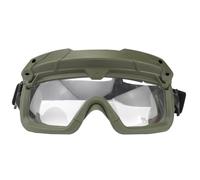 Occhiali da Tiro Tattici per Sport All'Aria Aperta, Montaggio Rapido con Fibbia Clip Per Guida Alare per Casco, per Softair Escursionismo Paintball Caccia(Green)