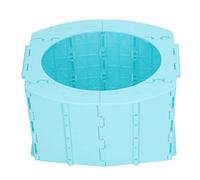 Occhiali da toilette da viaggio per bambini, borsa della spazzatura portatile per vasetti, sedile WC pieghevole salvaspazio stabile in piedi per viaggiare (BLUE)