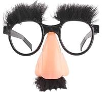 Occhiali da travestimento divertenti per Halloween, con naso e sopracciglia, baffi, Groucho Marx, per cosplay, feste di Halloween, decorazione per feste in costume, accessori per foto, occhiali e