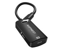 Occhiali da USB-C a AR e adattatore di ricarica, adattatore per occhiali intelligenti AR tipo C, cavo dati 100 W PD, 4 K @60 Hz XR AR per iPhone 15/16 Plus Pro, XREAL, Viture, Rokid, Steam Deck, ROG
