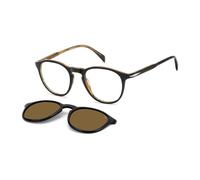 Occhiali da Vista David Beckham DB 1018/C Black striped brown 50/20/145 Uomo