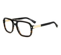 Occhiali da Vista DSQUARED2 D2 0087 WR7 BLACK HAVANA 53/21/140 Uomo