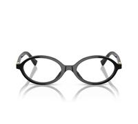 Miu Miu Donna Miu Miu MU 01XV 1AB1O1 Montature da vista Acetato Nero Rotonda Normale