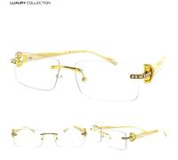 Occhiali Da Vista Rimless Eleganti E Sofisticati Hip Hop Rapper