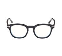 TOM FORD Uomo TOM FORD FT5532-B 01D Montature da vista Acetato Nero Fumo Rotonda Polarizzata