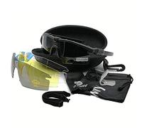 Occhiali di protezione tattici professionali polarizzati balistici M 3.0 UV400 occhiali di protezione telaio tiro gafas sport all'aria aperta escursioni in bicicletta paintball occhiali (Nero 4lenti)