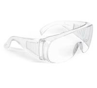 Occhiali di protezione trasparenti in policarbonato sovrapponibili per sicurezza