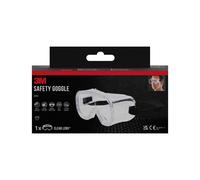 Occhiali di sicurezza 3M Classic - Ventilazione indiretta - Lenti trasparenti - Compatibili con occhiali da vista - Cinturino regolabile - Protezione UV - Trasparenti