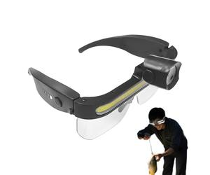 Occhiali di sicurezza a LED da uomo, 2 modalità, da lavoro, per aree di lavoro scure, per uomini e donne, riparazione automatica sotto il cofano, spazi di lavoro scuri