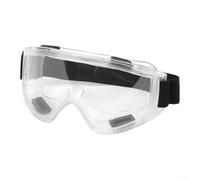 Occhiali di sicurezza anti-appannamento, anti-schizzi, con lenti in policarbonato resistenti agli urti e montatura regolabile in PVC per laboratorio, officina e uso industriale (ordinario)