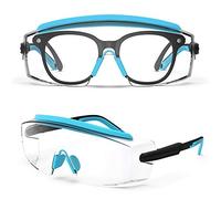 Occhiali di sicurezza anti appannamento, occhiali da vista, antigraffio, con montatura e gambe regolabili, occhiali trasparenti, occhiali da laboratorio, occhiali di sicurezza alla moda per uomini e