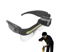 Occhiali Di Sicurezza Con Luci-2 Modalità Eyewear Anti-Fog, Occhiali Per Riparazioni Automatiche | Edilizio Di Protezione Da Laboratorio, Uomo Protezione Per Gli Occhi Per Le Attività Di Lavoro Scure